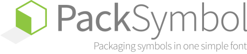 PackSymbol Packaging Symbols Font